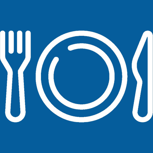 Icon fork, plate and knife